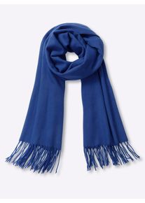 Modeschal Heine, Damen, blau (royalblau), Viskose, Modet&uuml;cher Modeschal