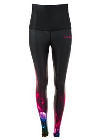 Leggings WINSHAPE "HWL102-COSMIC", Damen, Gr. XS, Normalgr&ouml;&szlig;en, schwarz (cosmic), 80% Polyester, 20% Elasthan, Hosen Leggings, Core-Stability-Bund mit Bauch-Weg-Effekt