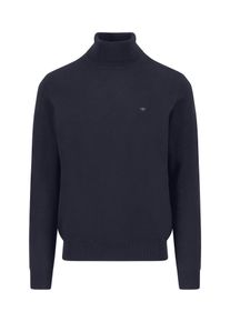 Strickpullover Fynch-Hatton, Herren, Gr. XXL, blau (navy), Strick, Obermaterial: 100% Baumwolle, unifarben, regular fit taillenbedeckt, ohne Ausschnitt, Rippb&uuml;ndchen, Pullover Strickpullover, mit Logo Stickerei