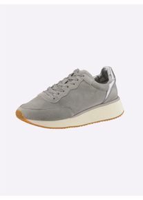 Sneaker Andrea Conti, Damen, Gr. 40, grau, Leder, Rindsleder, Veloursleder, Schuhe Sneaker