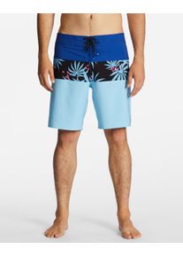 Boardshorts Billabong "Tribong Pro", Herren, Gr. 28(XS), blau (coastal), 90% Polyester, 10% Elasthan, Hosen Boardshorts