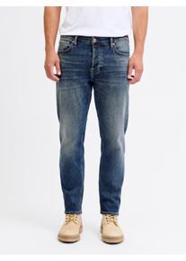 Jack & Jones Comfort-fit-Jeans JACK & JONES "JJIMIKE JJCOOPER ST 335 BF", Herren, Gr. 30, L&auml;nge 30, blau denim pack:mid blau, Denim/Jeans, Obermaterial: 99% Baumwolle, 1% Elasthan, Abriebeffekte, comfort fit, Jeans Comfort-fit-Jeans