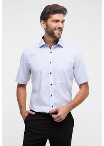 Kurzarmhemd Eterna "COMFORT FIT", Herren, Gr. 43, Normalgr&ouml;&szlig;en, blau (hellblau), 100% Baumwolle, normal, Hemden Kurzarmhemd, NON IRON (b&uuml;gelfrei)