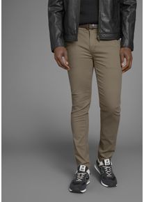 Chinohose Bruno Banani, Herren, Gr. 32, L&auml;nge 32, gr&uuml;n (khaki), Web, Obermaterial: 98% Baumwolle, 2% Elasthan, unifarben, regular fit lang, Hosen Chinohose