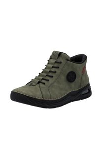 Slip-On Sneaker Rieker "Ready2GO", Damen, Gr. 42, khaki, Nubuklederimitat, Schuhe Slip-On Sneaker, High Top Sneaker, Boots, Stiefelette mit verst&auml;rkter Fersenkappe