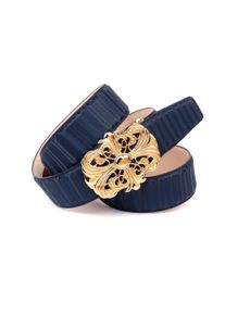 Lederg&uuml;rtel Anthoni Crown, Damen, Gr. 105, blau (dunkelblau), Rindsleder, G&uuml;rtel Lederg&uuml;rtel