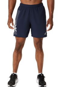 Laufshorts asics "ICON 7IN SHORT", Herren, Gr. XXL, N-Gr, midnight, cream, Obermaterial: 100% Polyester, Hosen Laufshorts