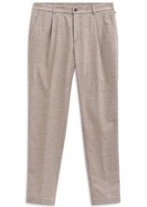 Anzughose Bugatti "Tapered Fit", Herren, Gr. 58, Normalgr&ouml;&szlig;en, beige (50, beige), 39% Wolle, 33% Polyester, 14% Viskose, 13% Polyamid, 1% Elasthan, unifarben, gerade, unten schmal, Hosen Anzughose, eleganter Wollmix