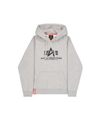 Hoodie Alpha Industries "Basic Hoodie BL", Herren, Gr. XL, grau (grau heather), Obermaterial: 80% Baumwolle, 20% Polyester, regular fit, Sweatshirts Hoodie
