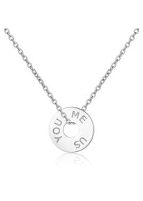 Silberkette AILORIA "Halskette LOUNA", Damen, silber, Halsketten Silberkette