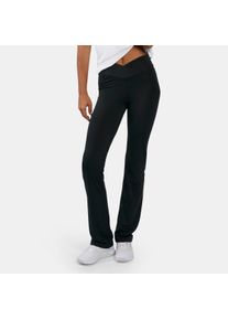 Trainingstights Reebok "CORE HIGH RISE BOOTCUT PANT", Damen, Gr. XS, N-Gr, schwarz, Obermaterial: 91% Polyester, 9% Elasthan, Hosen Trainingstights