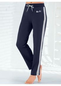 Homewearpants feel good, Damen, Gr. 44/46, Normalgr&ouml;&szlig;en, blau (marine), 100% Baumwolle, unifarben, Hosen Homewearpants