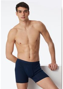 Slip Schiesser "Original Classics", Herren, Gr. 9, blau (815, blau), Feinripp, Obermaterial: 100% Baumwolle, k&ouml;rpernah, Unterhosen Slip, mit Eingriff, Feinripp, ohne st&ouml;rende Seitenn&auml;hte