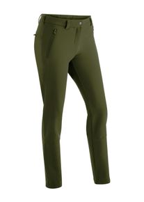 Funktionshose Maier Sports "Helga slim", Damen, Gr. 20, Kurzgr&ouml;&szlig;en, gr&uuml;n (dunkelgr&uuml;n), 90% Polyester, 10% Elasthan, Hosen Funktionshose, warme Damen Outdoorhose, robuste Wanderhose, Slim Fit