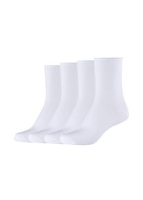 Socken s.Oliver "silky touch", Damen, Gr. 35-38, wei&szlig;, Materialmix, unifarben, Socken Socken, mit elastischem Bund, Topseller