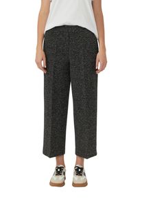 7/8-Hose s.Oliver, Damen, Gr. 46, N-Gr, schwarz, Web, Obermaterial: 45% Viskose, 37% Polyamid, 11% Polyester, 7% Elasthan, meliert, normal 7/8-L&auml;nge, Hosen 7/8-Hose, in melierter Optik