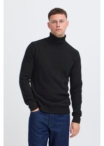 Rollkragenpullover Blend "BHBRANKO ROLL KNIT", Herren, Gr. L, schwarz (schwarz beauty melange), Strick, Obermaterial: 60% Wolle, 40% Nylon, unifarben, regular fit h&uuml;ftlang, hoch geschlossener Ausschnitt, Rippb&uuml;ndchen, Pullover Rollkragenpullover