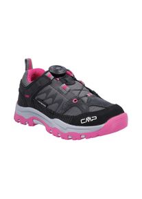Outdoorschuh CMP "KIDS KIRUNA LOW FITGO TREKKING SHOES WP", Kinder, Gr. 35, pink (grau, fuxia), Leder, Synthetik, Schuhe Outdoorschuh, wasserdicht, Topseller