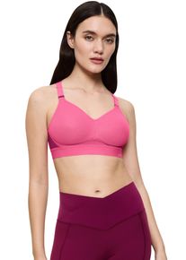 Sport-BH triaction by Triumph "Triaction Hybrid Lite P EX", Damen, Gr. 90, Cup A, rosa (glam pink), Single Jersey, Obermaterial: 46% Polyamid, 36% Polyester, 18% Elasthan, BHs Sport-BH, atmungsaktiv und extremer Halt