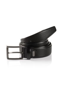 Lederg&uuml;rtel MONTI "DUBLIN", Herren, Gr. 11,5, schwarz, Rindsleder, Strukturmuster, unifarben, G&uuml;rtel Lederg&uuml;rtel, mit Lochstruktur
