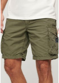 Shorts Superdry "SD-PARACHUTE LIGHT SHORT", Herren, Gr. 36, N-Gr, gr&uuml;n (chive gr&uuml;n), Web, Obermaterial: 100% Baumwolle, unifarben, Basic, regular fit ca. Mitte Knie, Hosen Shorts