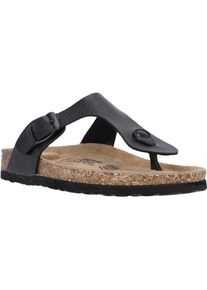 Sandale CRUZ "Barns W Cork Sandal", Damen, Gr. 39, schwarz, Synthetik, Schuhe Sandale