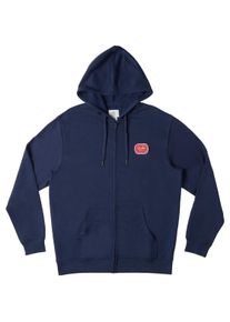 Hoodie DC Shoes "Label It", Herren, Gr. M, blau (marineblaus), Obermaterial: 55% Walkfrottier, 25% Walkfrottier, 20% Microfaser;, Sweatshirts Hoodie