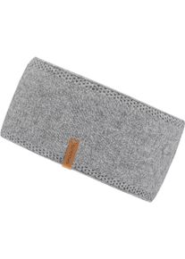 Stirnband Chillouts "Erica Headband", Damen, grau, Baumwollmischung, unifarben, M&uuml;tzen Stirnband, extrabreit und besonders warmhaltend