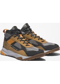 Sneaker Timberland "Lincoln Peak Mid Goretex", Herren, Gr. 40, gelb (wheat, schwarz), Leder, Synthetik, Schuhe Sneaker, wasserdicht
