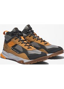 Sneaker Timberland "Lincoln Peak Mid Goretex", Herren, Gr. 41, gelb (wheat, schwarz), Leder, Synthetik, Schuhe Sneaker, wasserdicht