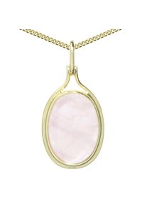 Kette mit Anh&auml;nger OSTSEE-SCHMUCK "OSTSEE-SCHMUCK Kette mit Anh&auml;nger Marga Kette mit Anh&auml;nger Marga" Gr. 42, gold (wei&szlig;, neutral), Halsketten, Damen, 42cm, Gelbgold 333, L: 42, Kette mit Anh&auml;nger