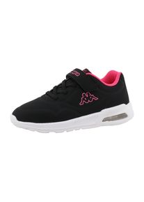Sneaker Kappa "Mona", M&auml;dchen, Gr. 39, schwarz (schwarz, pink), Synthetik, Schuhe Sneaker