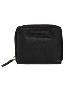Geldb&ouml;rse Bruno Banani, Damen, schwarz, Leder, leicht gl&auml;nzend, unifarben, Kleinlederwaren Geldb&ouml;rse, echt Leder