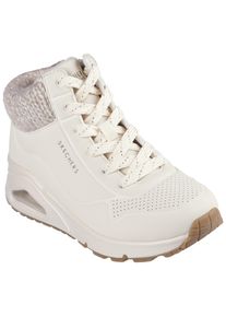 Sneaker Skechers "Uno Gen1 - Darling Daze", M&auml;dchen, Gr. 31, beige (natur), Lederimitat, Textil, Schuhe Sneaker, Schn&uuml;rboots, Winterstiefel, High Top Sneaker mit Warmfutter