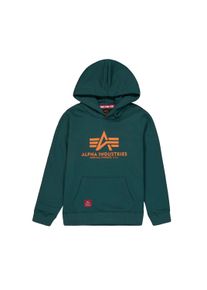 Hoodie Alpha Industries "Basic Hoodie BL K", Jungen, Gr. 14, gr&uuml;n (force gr&uuml;n), Obermaterial: 80% Baumwolle, 20% Polyester, regular fit, Sweatshirts Hoodie