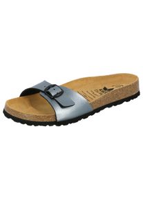 Pantolette Lico "Pantolette Bioline Once More", Damen, Gr. 37, grau, Synthetik, Schuhe Pantolette