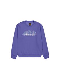 Sweater Alpha Industries "Studio Edition Vibe Sweatshirt", Herren, Gr. 3XL, lila (night lila), Obermaterial: 80% Baumwolle, 20% Polyester, loose fit, Sweatshirts Sweater