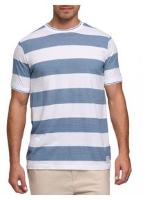 T-Shirt INDICODE "INAringa", Damen, Gr. M, dk denim, Single Jersey, Obermaterial: 100% Baumwolle, gestreift, regular fit, Rundhals, Shirts T-Shirt