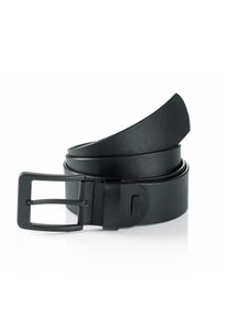 Lederg&uuml;rtel MONTI "ATLANTA", Herren, Gr. 11,5, schwarz, Materialmix, unifarben, G&uuml;rtel Lederg&uuml;rtel, mit dunkler Schlie&szlig;e