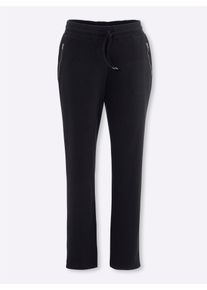 Jerseyhose Classic Basics, Damen, Gr. 46, Normalgr&ouml;&szlig;en, schwarz, 100% Baumwolle, unifarben, lang, Hosen Jerseyhose