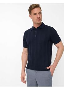 Brax Herren Strickpolo Style PASCAL navy, dunkelblau, Gr. XL