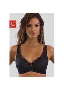 Minimizer-BH Nuance, Damen, Gr. 70, Cup D, schwarz, Spitze, Obermaterial: 88% Polyamid, 12% Elasthan, BHs Minimizer-BH, mit B&uuml;gel und modischer Spitze