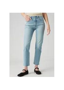Levi's 7/8-Jeans LEVI'S "501 Crop", Damen, Gr. 29, L&auml;nge 28, blau (no rush), Denim/Jeans, Obermaterial: 99% Baumwolle, 1% Elasthan, figurbetont 7/8-L&auml;nge, Jeans, 501 Collection, 5-Pocket-Style