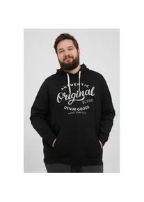 Hoodie Blend "BHTobias Big & Tall", Herren, Gr. 4XL, schwarz, Sweatware, 60% Baumwolle, 40% Polyester, bedruckt, regular fit normal, ohne Ausschnitt, eingesetzt Rippb&uuml;ndchen, Sweatshirts Hoodie, Modisches Sweatshirt Hoodie in gro&szlig;en Gr&ouml;&szlig;en