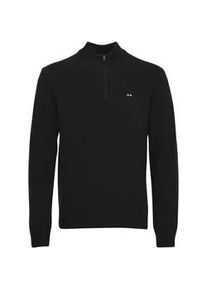 Troyer FQ1924 "Troyer FQLefq", Herren, Gr. L, schwarz (schwarz beauty), Obermaterial: 80% Wolle WO. 20% Polyester PES., unifarben, normal, Pullover Troyer