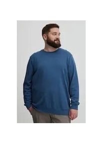 Sweatshirt Blend "BHRavin Big & Tall", Herren, Gr. 5XL, ensign blau, Sweatware, 100% Baumwolle, unifarben, regular fit normal, Rundhals, eingesetzt Rippb&uuml;ndchen, Sweatshirts Sweatshirt, Klassisches Sweatshirt mit Rundhalsausschnitt in gro&szlig;en Gr&ouml;&szlig;en