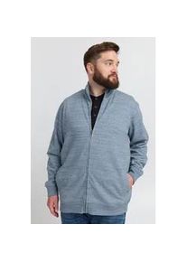 Sweatjacke Blend "BHLenner Big & Tall", Herren, Gr. 3XL, blau (schwarz navy), Sweatware, 60% Baumwolle, 40% Polyester, unifarben, regular fit normal, ohne Ausschnitt, eingesetzt, Sweatjacken Sweatjacke, Stilvolle Sweat Zip-Jacke in gro&szlig;en Gr&ouml;&szlig;en