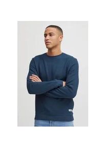 Longpullover Blend "BHChristo", Damen, Gr. XXL, blau (marineblaus), Sweatware, 57% Baumwolle, 43% Polyester, regular fit normal, Rundhals, Pullover Longpullover, Klassisches Sweatshirt mit Rundhalsausschnitt