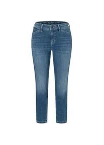 7/8-Jeans MAC "Dream Summer", Damen, Gr. 32, L&auml;nge 26, blau (authentic used blau), Denim/Jeans, Obermaterial: 75% Baumwolle, 12% Modal, 9% Polyester, 4% Elasthan, figurbetont kn&ouml;chelfrei, Jeans, verk&uuml;rzt mit Schlitz am Saum