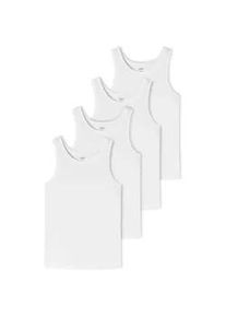 Unterhemd UNCOVER BY Schiesser "Unterhemd 4er Pack", Herren, Gr. L, N-Gr, wei&szlig;, Obermaterial: 95% Baumwolle CO. 5% Elasthan EL., Unterhemden Unterhemd